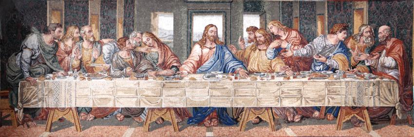Mosaik FK110 Leonardo da Vinci: Das letzte Abendmahl, Wien Menoriten Kirche