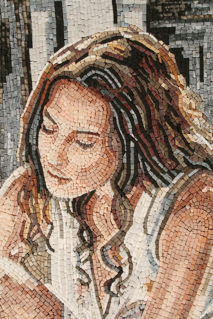 Mosaik Andy Lloyd: Badende Frau