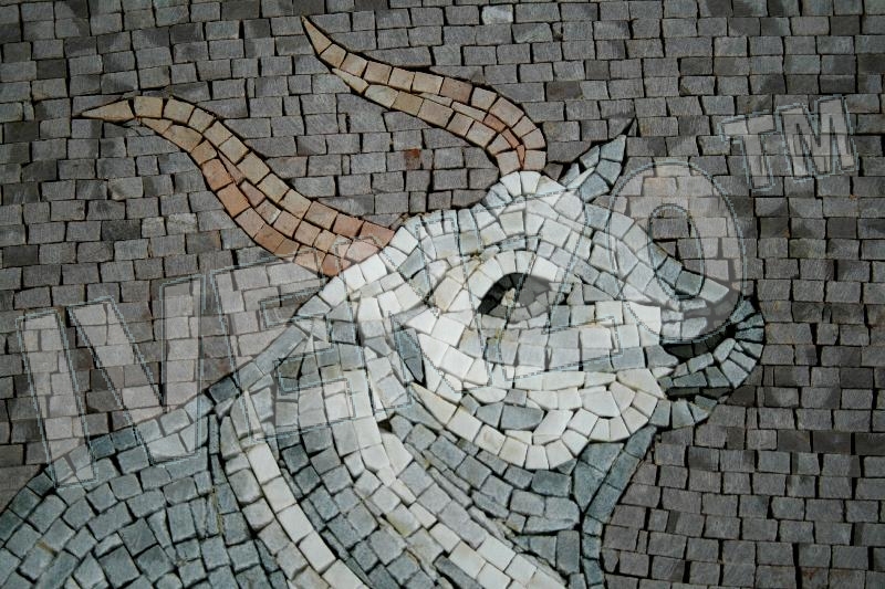 Mosaik FK020 Details Tierkreiszeichen Sternzeichen Stier 1