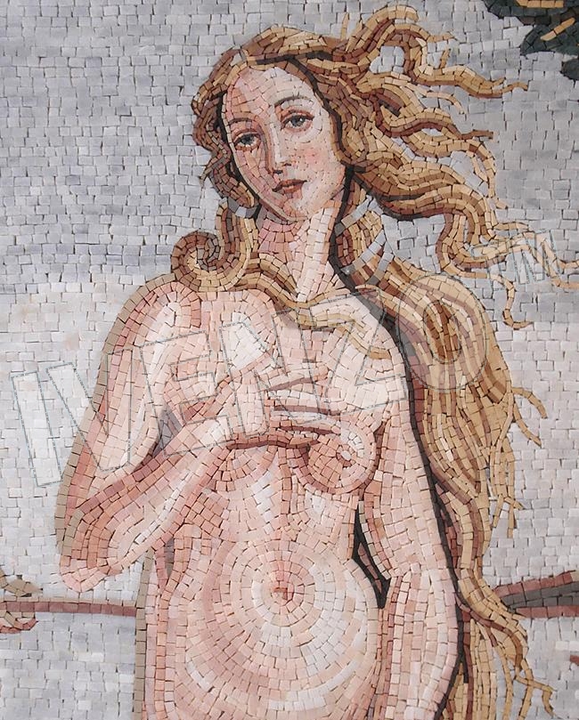 Mosaik FK029 Details Botticelli: Geburt der Venus 1