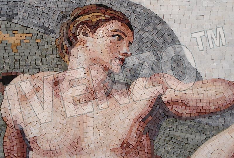 Mosaik FK082 Details Michelangelo Erschaffung Adams 3