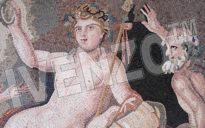 Mosaik FK083 Details Heracles und Dionysos 3