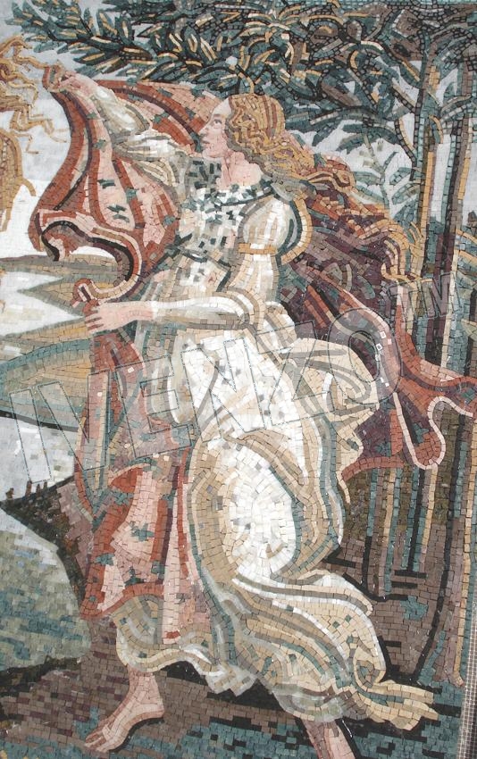 Mosaik FK101 Details Botticelli: Geburt der Venus 2