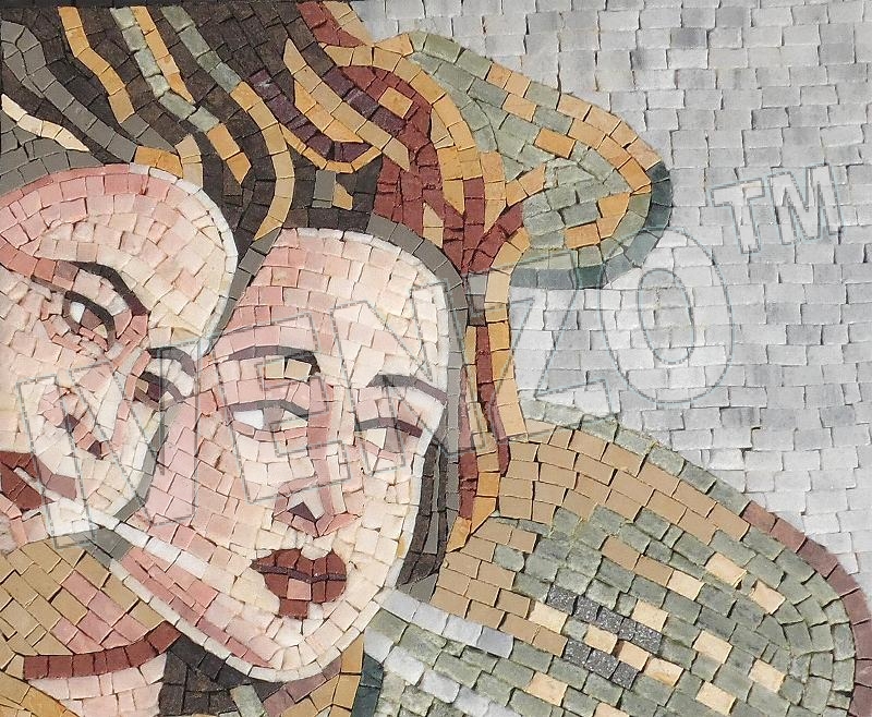 Mosaik FK125 Details Botticelli: Geburt der Venus 2