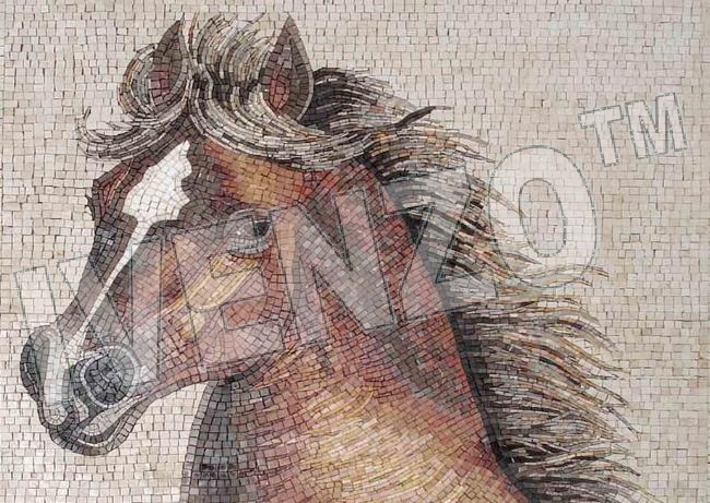 Mosaik AK001 Pferdekopf
