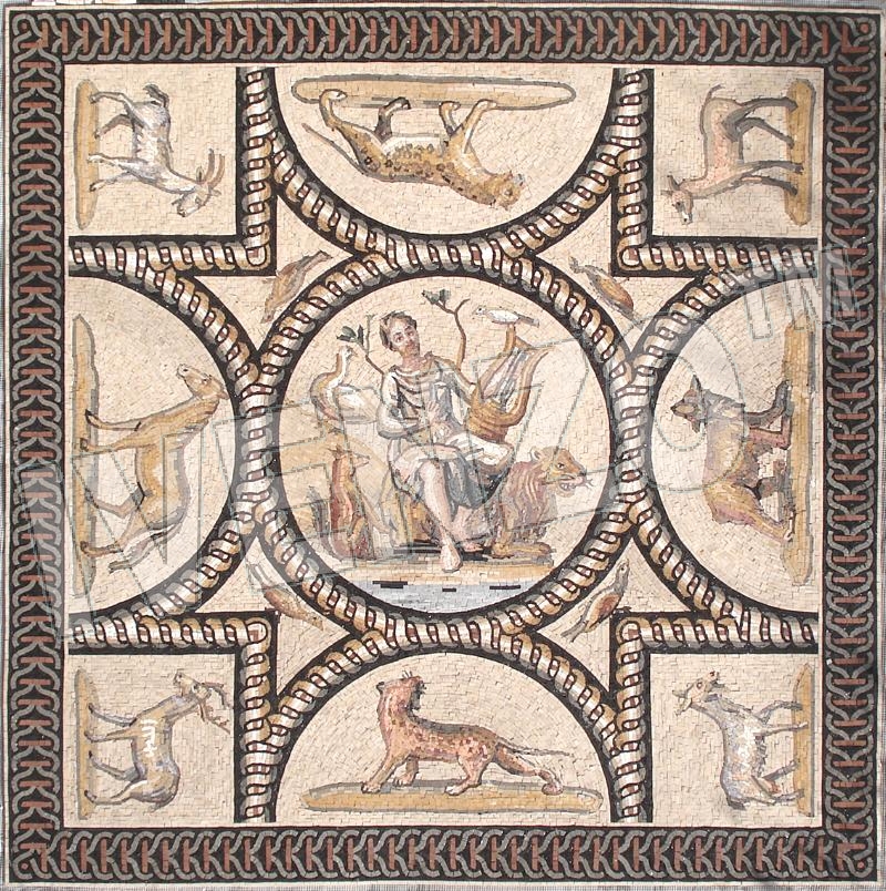 Mosaik FK045 Orpheus aus Cheyres, Schweiz