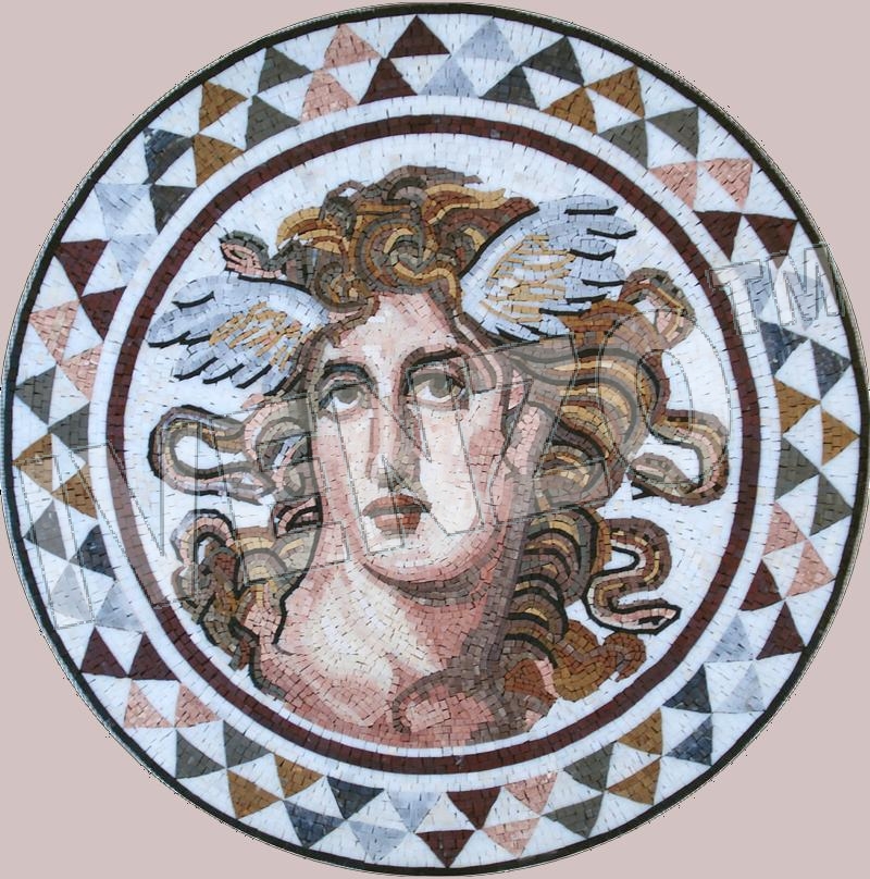 Mosaik FK105 Medusa aus Athen