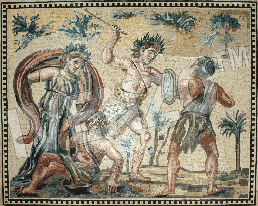 Mosaik FK118 Dionysos und die Inder