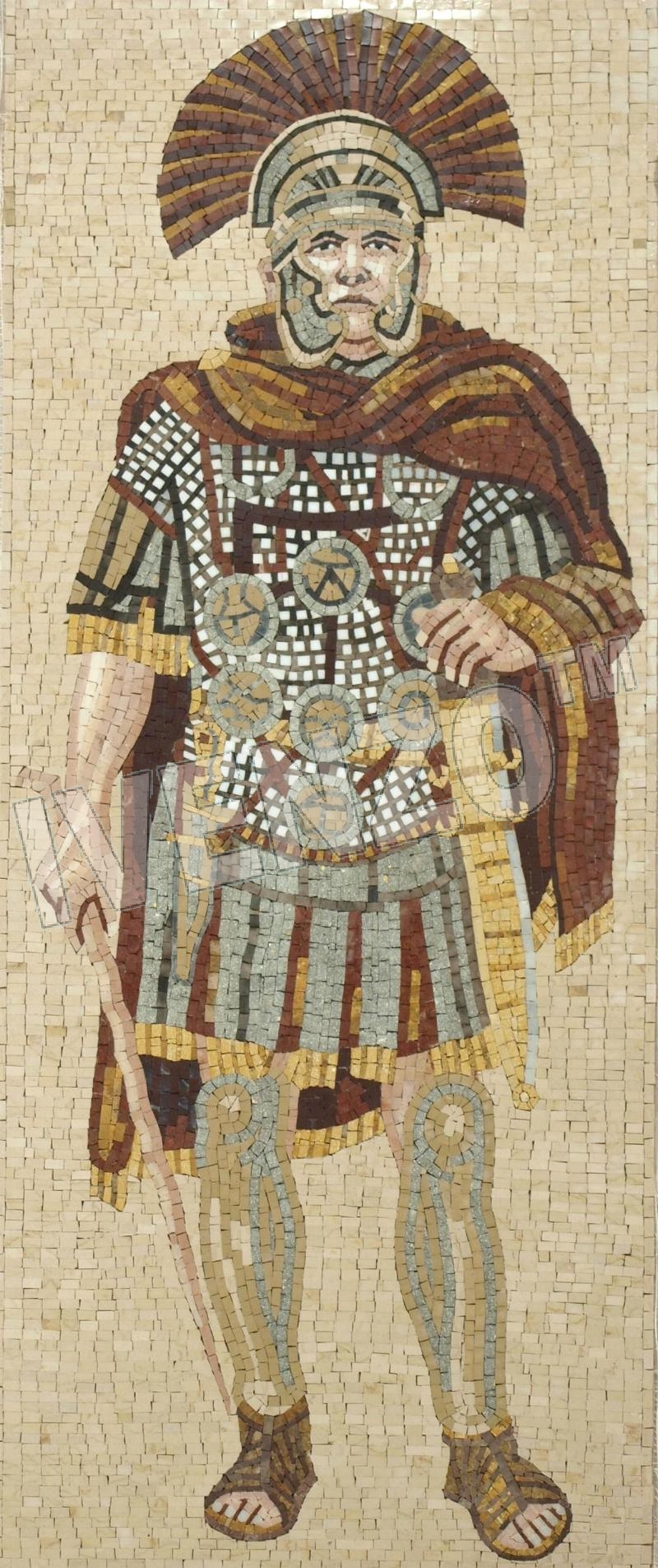 Mosaik FK128 Rmischer Zenturio