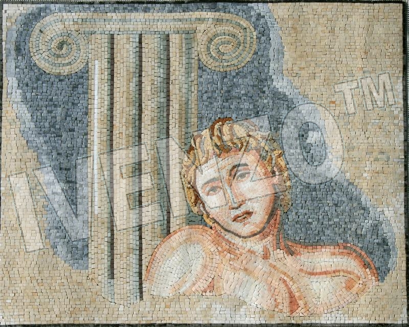 Mosaik KT001 Sandra Schler: Junger Grieche