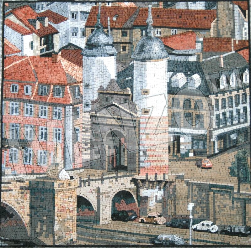 Mosaik LK008 Panoramaausschnitt Heidelberg