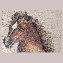 Mosaik Pferdekopf