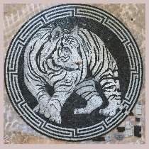 Mosaik Weisser Tiger