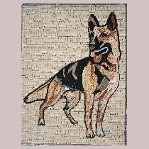 Mosaik Schäferhund