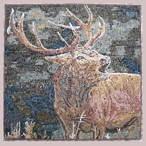 Mosaik Rothirsch