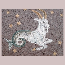 Mosaik Tierkreiszeichen Sternzeichen Steinbock