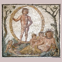 Mosaik Aion, Gott der Zeit und Ewigkeit