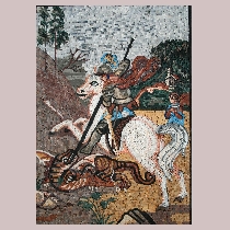 Mosaik Raffael: Heiliger Georg
