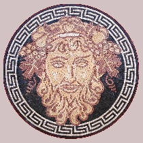 Mosaik Bacchus