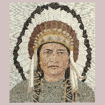 Mosaik Sitting Bull