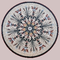Mosaik Blüten Medallion