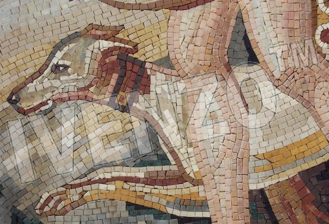 Mosaik FK001 Details Diana - Göttin des Mondes und der Jagd 3