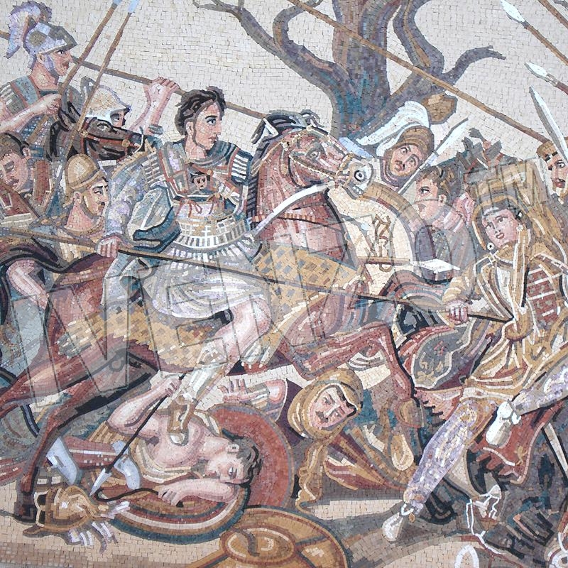 Mosaik FK081 Details Alexanderschlacht von Issos 2