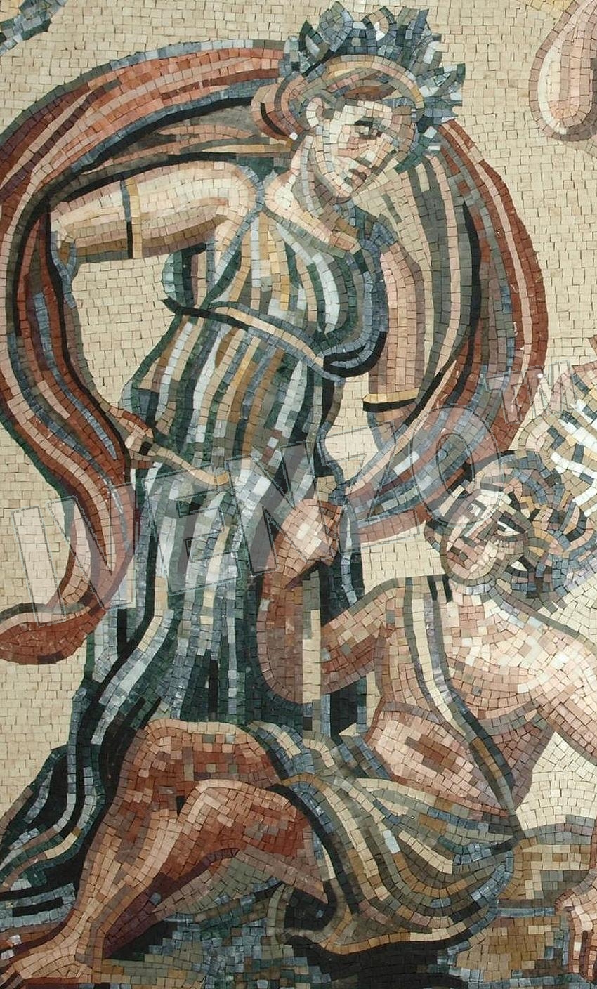Mosaik FK118 Details Dionysos und die Inder 1