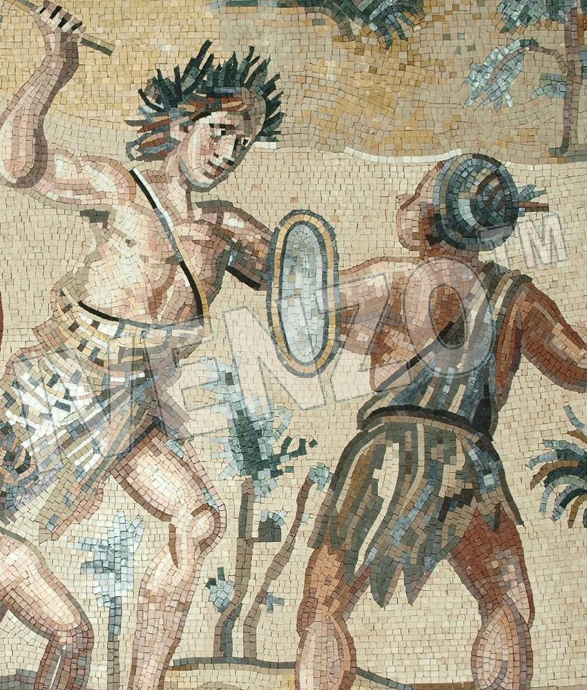 Mosaik FK118 Details Dionysos und die Inder 2
