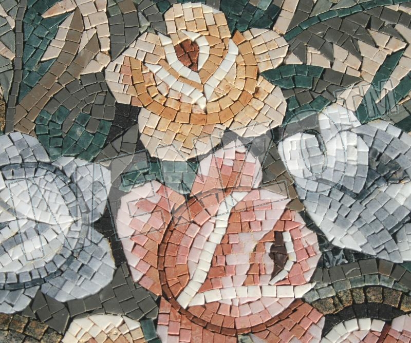 Mosaik MK069 Details Blumen Draufsicht 1