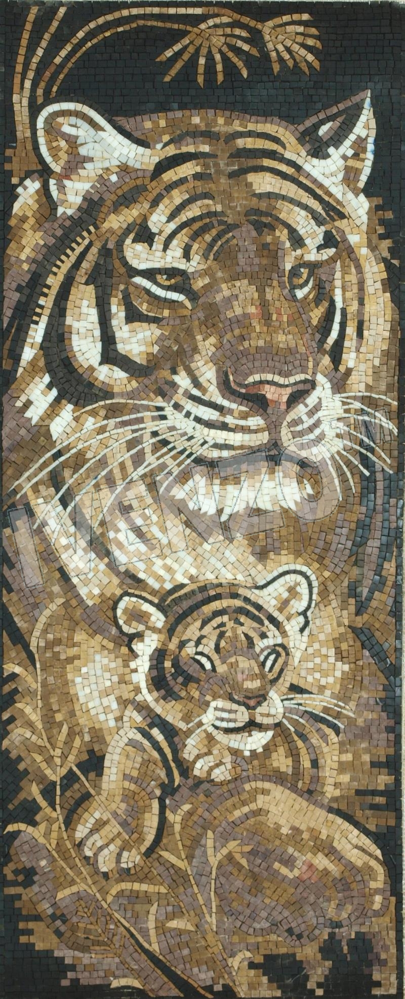 Mosaik AK048 Tiger mit Baby