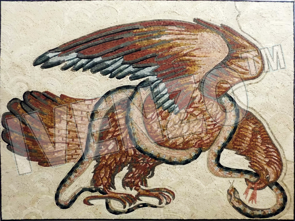 Mosaik AK049 Adler und Schlange