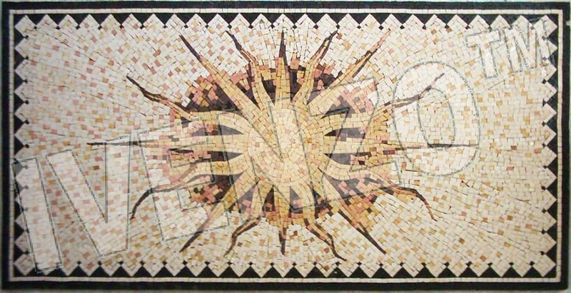 Mosaik CK006 Teppich, Sonne