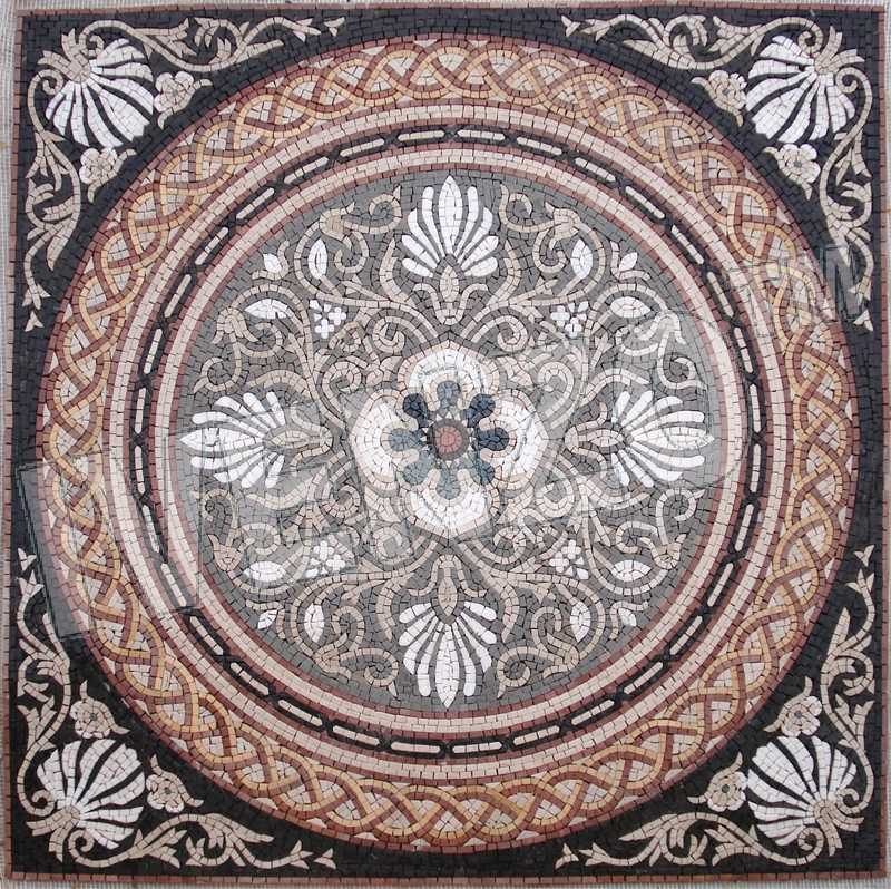 Mosaik CK034 Quadratischer Teppich
