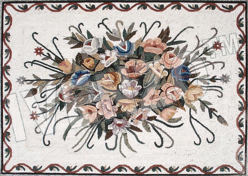 Mosaik CK045 Blumenteppich