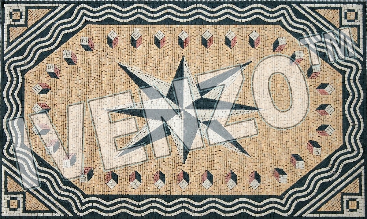 Mosaik CK050 Windrose Teppich