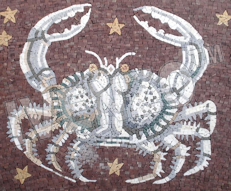 Mosaik FK022 Tierkreiszeichen Sternzeichen Krebs