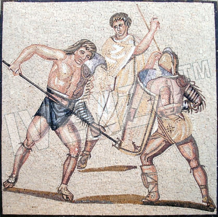 Mosaik FK044 Gladiatoren von Nennig