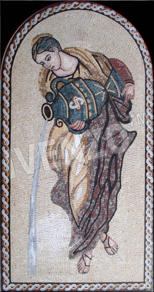 Mosaik FK051 Frau mit Krug