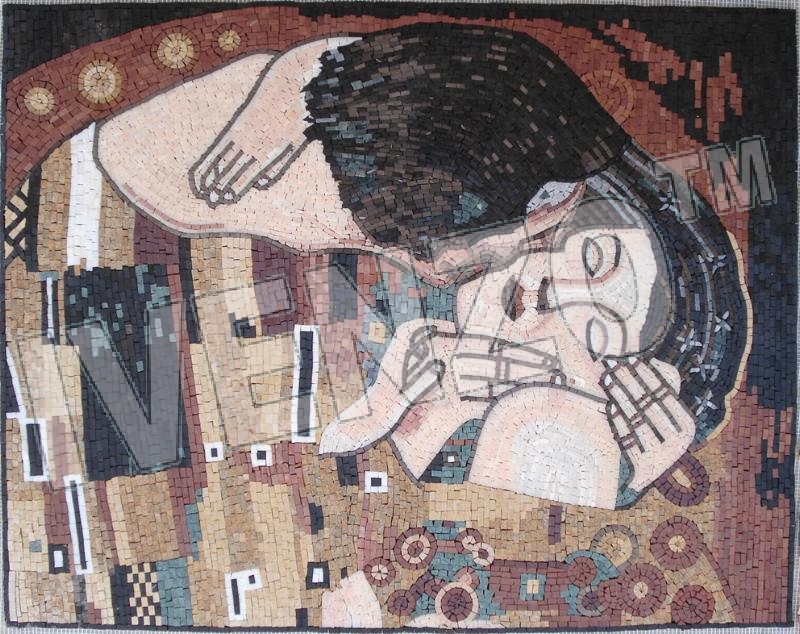 Mosaik FK053 Gustav Klimt: Der Kuss