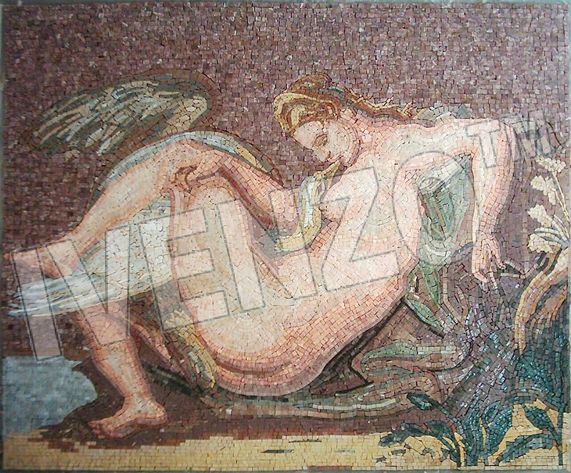 Mosaik FK064 Rubens: Leda und der Schwan