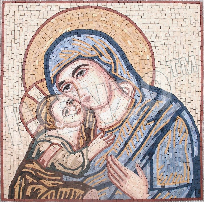 Mosaik FK068 Jesus und Maria