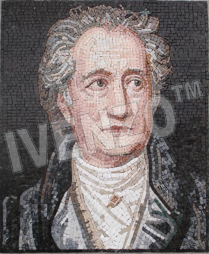 Mosaik FK076 Portrait Johann Wolfgang von Goethe
