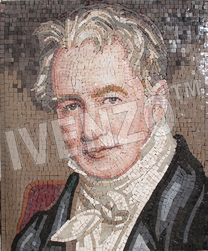 Mosaik FK077 Portrait Alexander von Humboldt