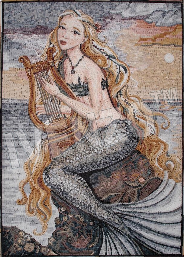 Mosaik FK104 Meerjungfrau