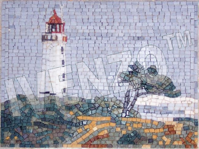 Mosaik LK001 Leuchtturm Hiddensee Dornbusch