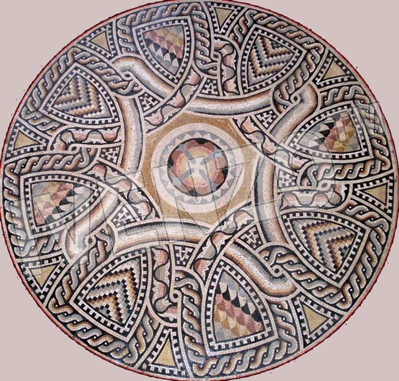 Mosaik MK062 Römisches Medallion