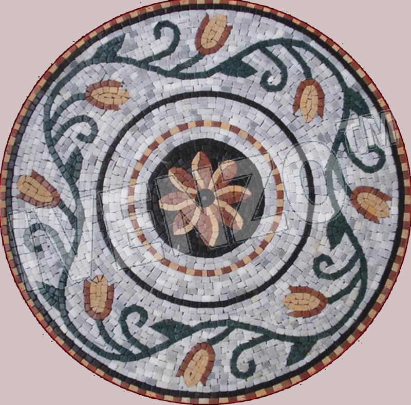 Mosaik MK066 Blüten-Medallion