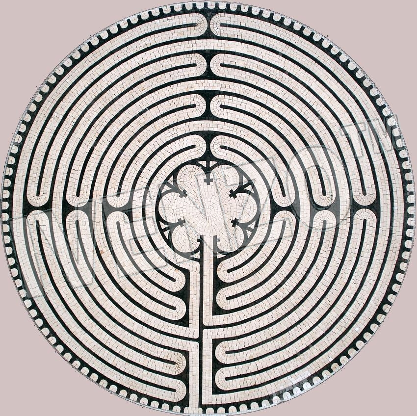 Mosaik MK082 Labyrinth von Chartres