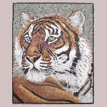 Mosaik Tigerkopf